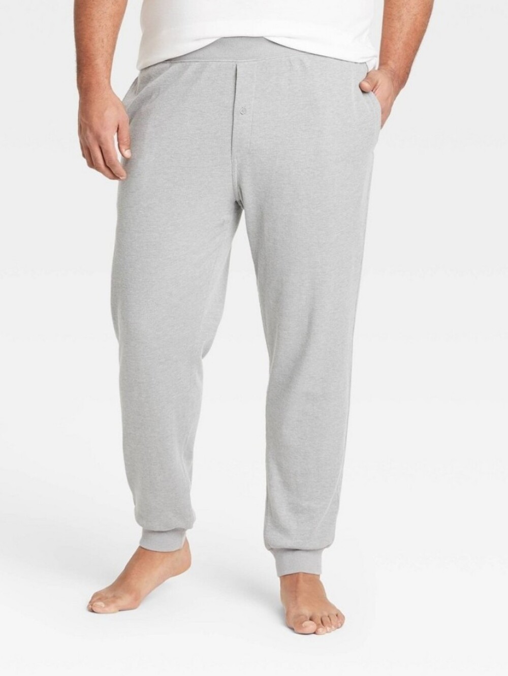 Men's Big & Tall Thermal Knit Jogger Pajama Pants By Goodfellow & Co. Size: 4XLT